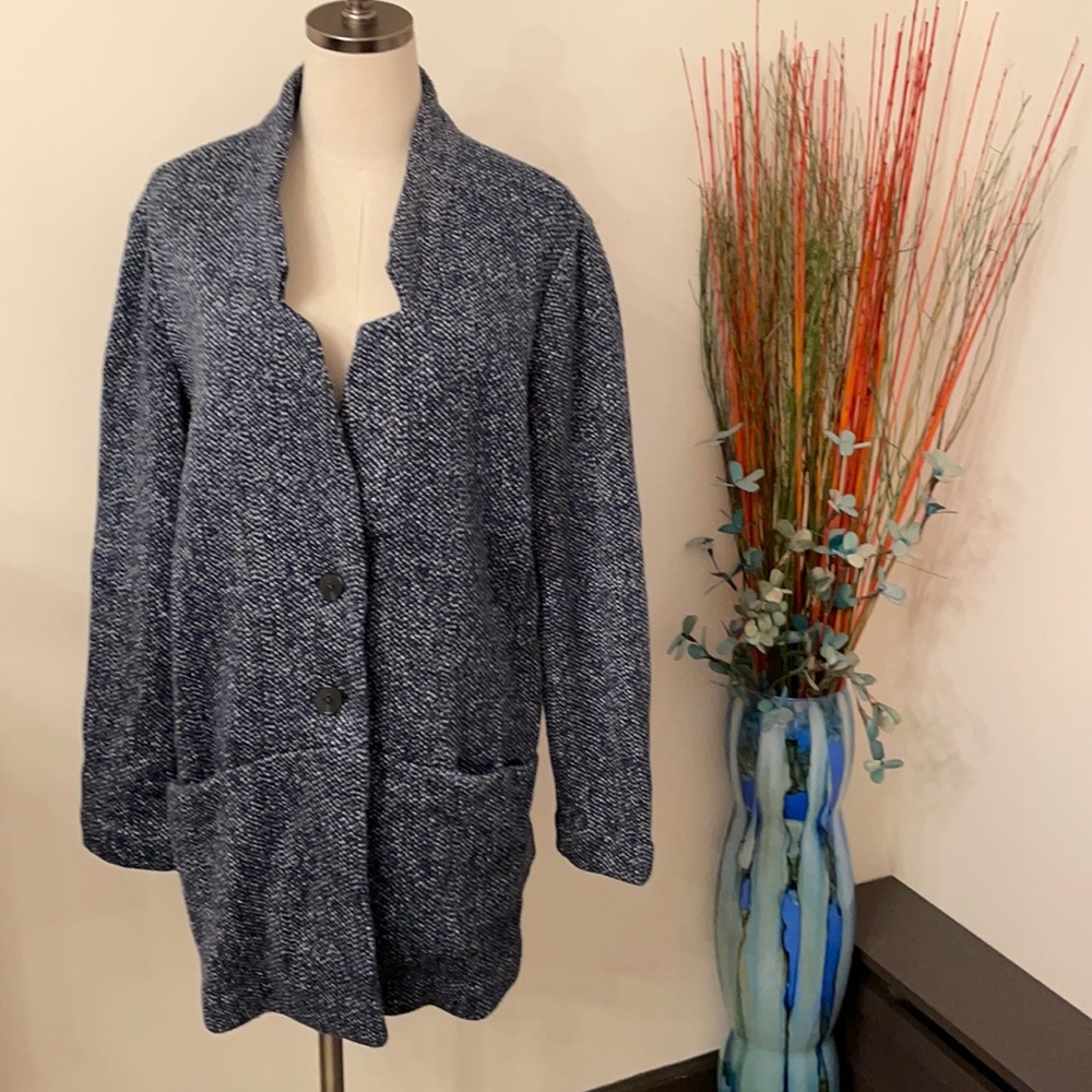 Blue tweed like jacket